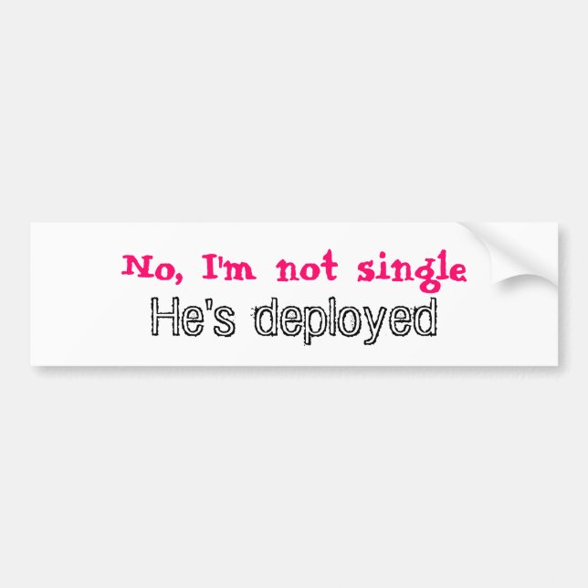 Nein, bin ich nicht Single, er habe entfaltet Autoaufkleber (Vorne)