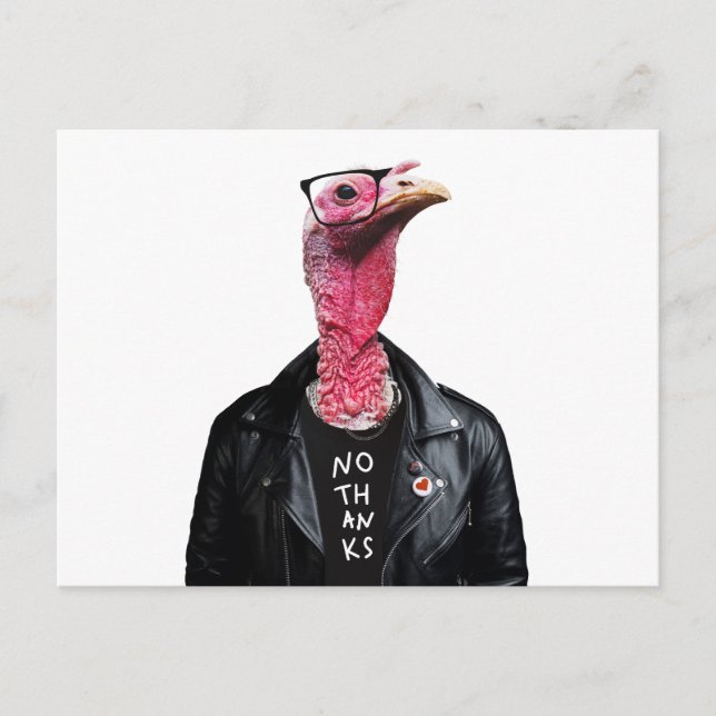 Nein danke. Die sonnige Türkei mit Brillen Postkarte (Vorderseite)