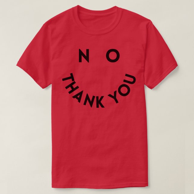 Nein danke, Gesicht T-Shirt (Design vorne)