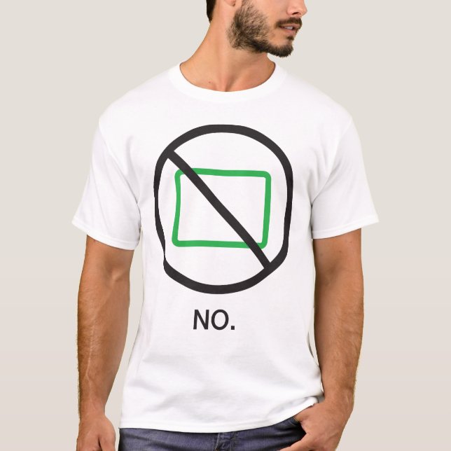 Nein Das Shirt der Männer (Vorderseite)
