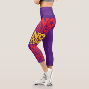 Nein, deine Grenzen! Text BG Capri Leggings