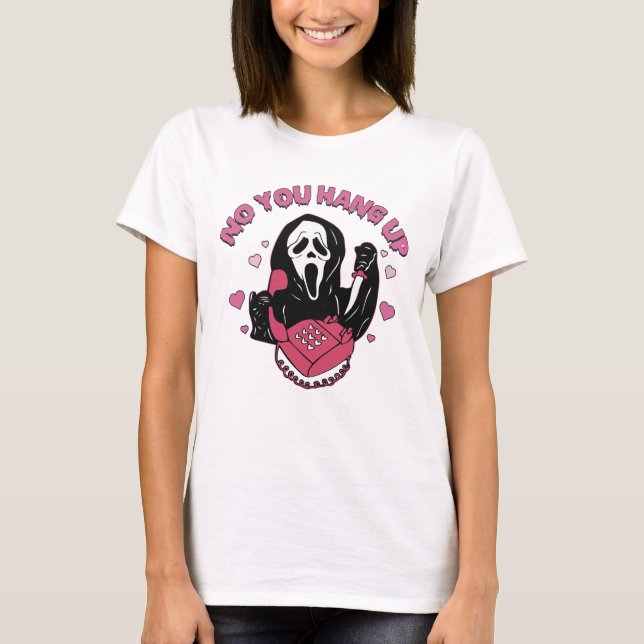 Nein, du hängst Shirt auf, Funny Ghostface Valenti (Vorderseite)