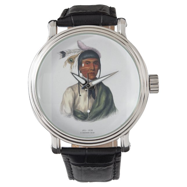 Nein, ein Chef des Ojibwa-Stammes Armbanduhr (Vorderseite)