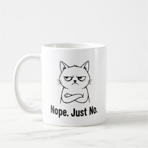 Nein, einfach nein Katze – Lustiger Kaffeebecher f Kaffeetasse