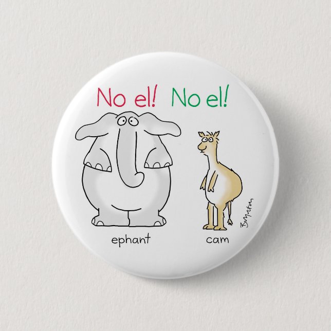 Nein, el! Nein! von Sandra Boynton Button (Vorderseite)
