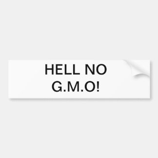 Nein essen G.M.O Bio Autoaufkleber