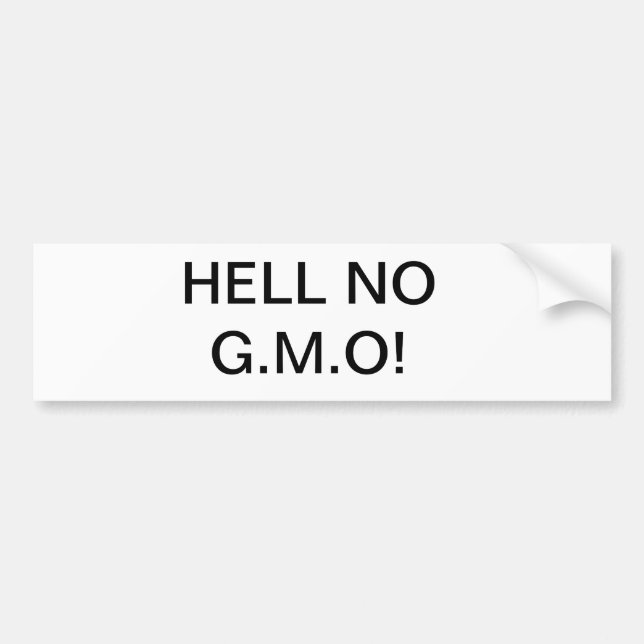 Nein essen G.M.O Bio Autoaufkleber (Vorne)
