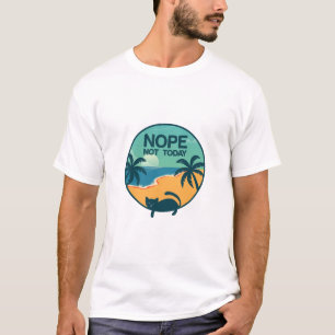 nein, heute nicht Katze Katzenliebhaber Design T-Shirt