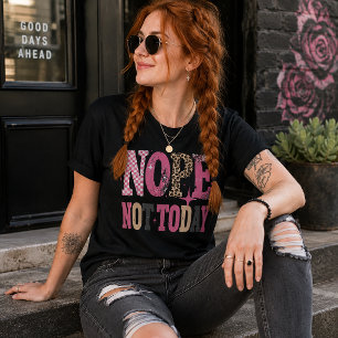 Nein, heute nicht Lustig Tri-Blend Shirt