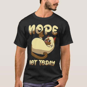 Nein, heute nicht, Mittelfinger Katze T-Shirt