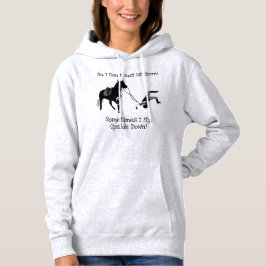 Nein, ich sitze nicht nur dort Pferd Hoodie
