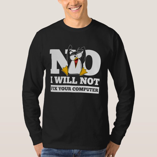 Nein, ich werde Ihren Computer nicht für Coder-Pro T-Shirt (Vorderseite)