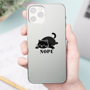 NEIN Katze Lustig für Katzenliebhaber Aufkleber