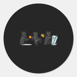 Nein keine Könige keine Eiskatze lustiges politisc Runder Aufkleber