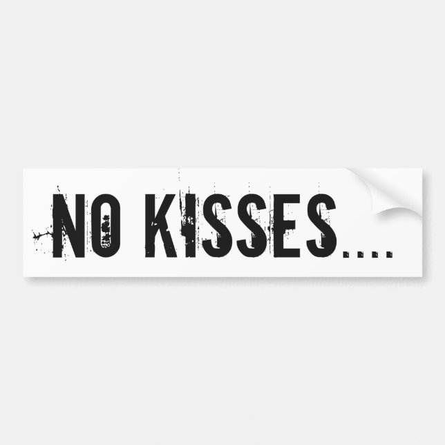 Nein Kisses... Autoaufkleber (Vorne)
