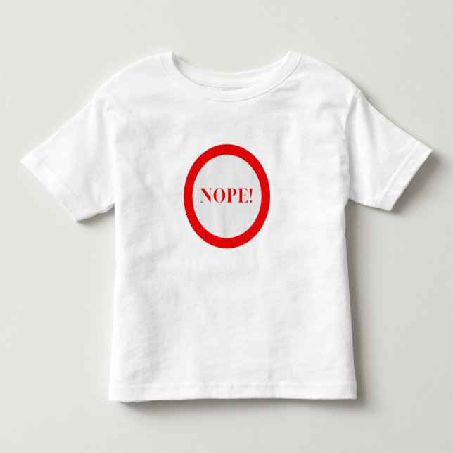 Nein! Kleinkind T-shirt (Vorderseite)