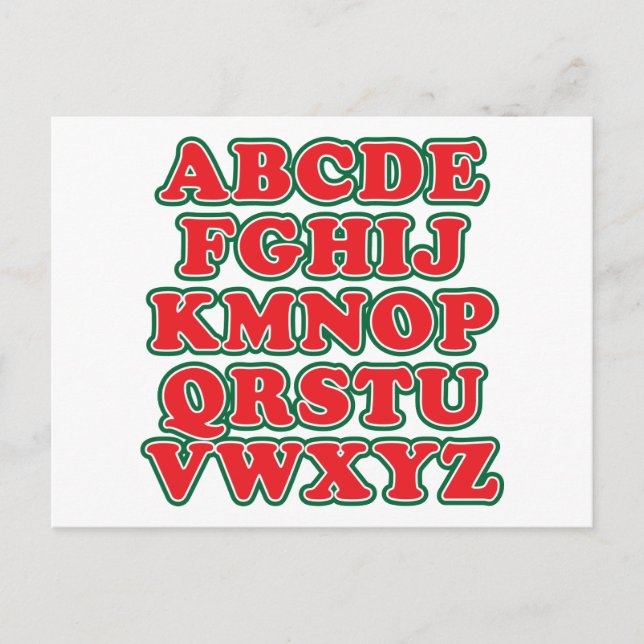 Nein L Feiertagspostkarte (Vorderseite)