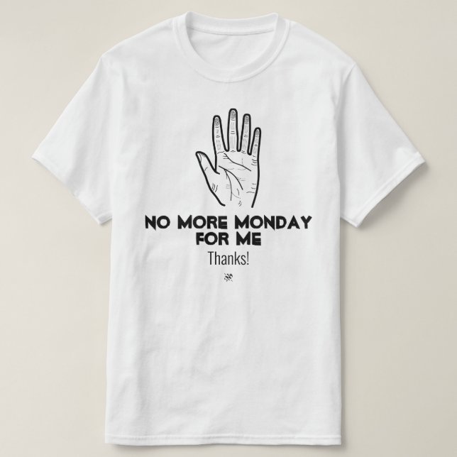 Nein Montag v1a T-Shirt (Design vorne)