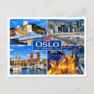 NEIN Norwegen - Oslo - Postkarte