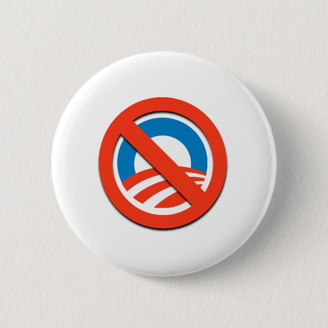 NEIN "O"/kein Obama Button (Vorderseite)