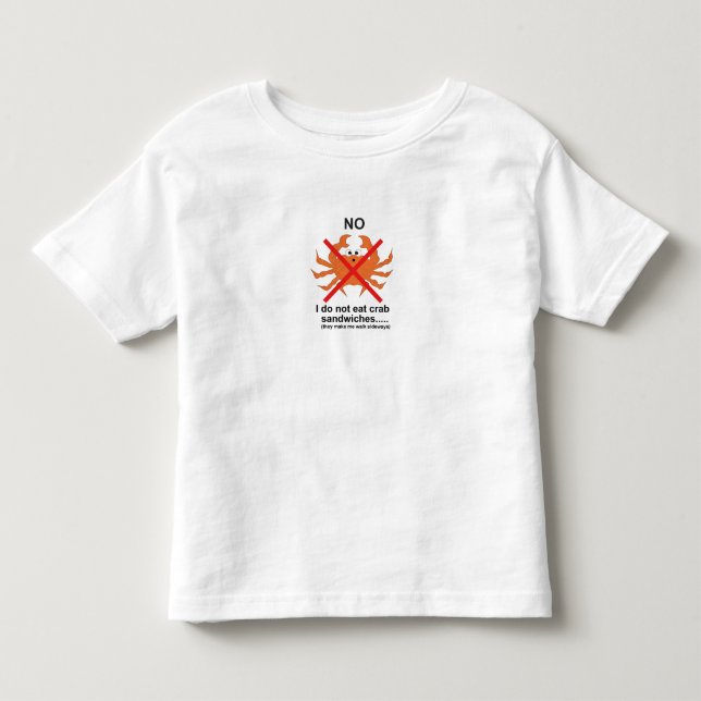 Nein Sandwiche kratzen Kleinkind T-shirt (Vorderseite)