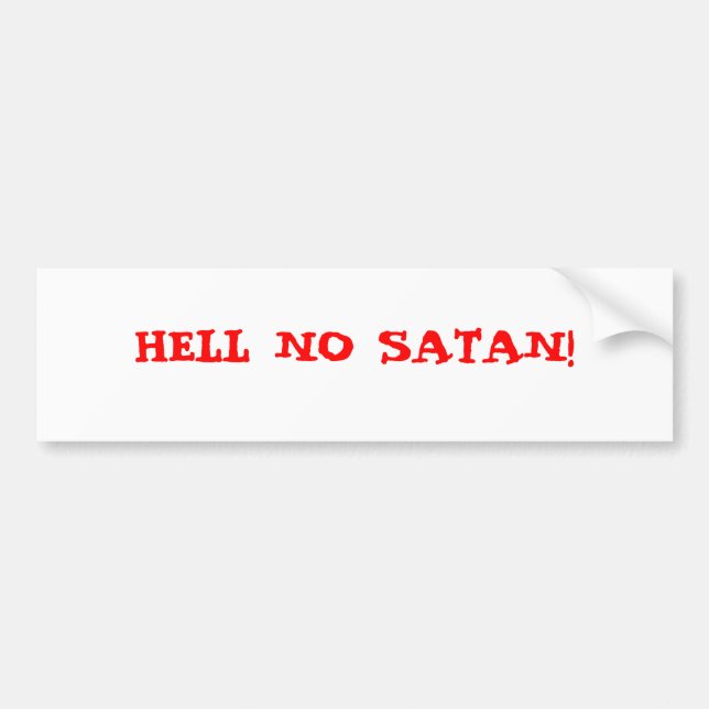 NEIN SATAN! AUTOAUFKLEBER (Vorne)