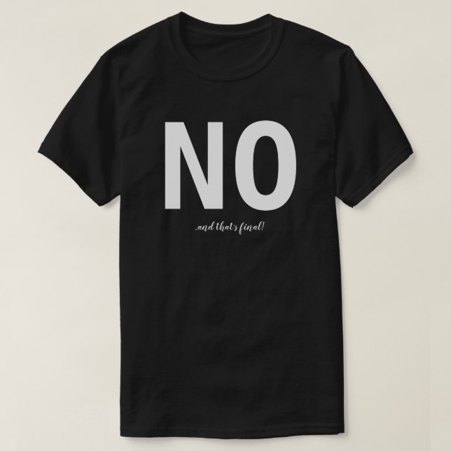 Nein T-Shirt (Design vorne)