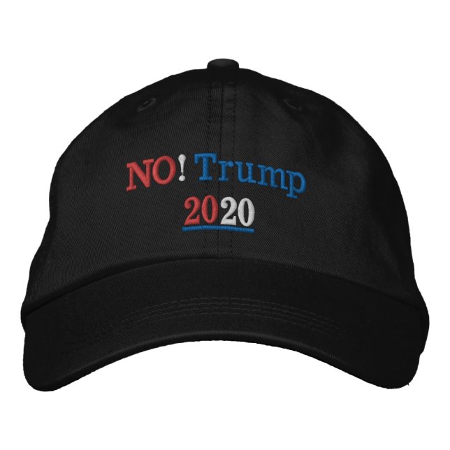 Nein! Trumpf 2020 Bestickte Kappe (Vorderseite)
