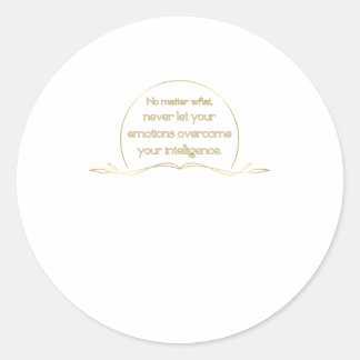 Nein Was1 Runder Aufkleber