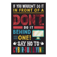 Nein zu Cyberbullying Poster