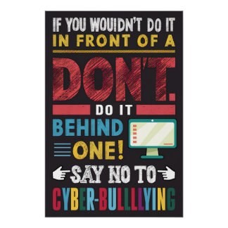 Nein zu Cyberbullying Poster