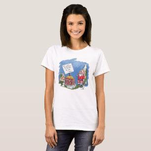 Nein zu den weißen T - Shirt von Santa Women