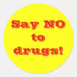 Nein zu Drogen - Aufkleber