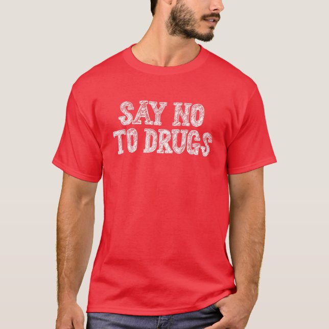 Nein zu drogenfreien Red Ribbon Week Awards T-Shirt (Vorderseite)