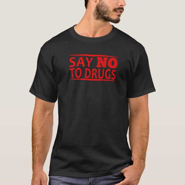 Nein zu Medikamenten T-Shirt (Vorderseite)