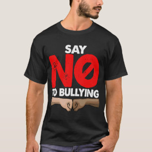Nein zu Mobbing Frauen stoppen die Schikanierung v T-Shirt