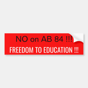 NEIN zum AB 84 Autoaufkleber