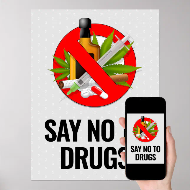 How to draw stop Drugs drawing, Poster making say no drugs drawing, Anti  Drug day awareness poster - YouTube