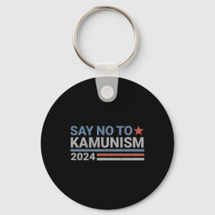 Nein zum Kamunismus Kamala Wählen Sie Trump Votum Schlüsselanhänger