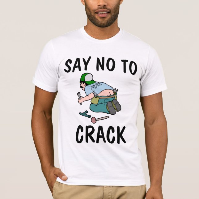 NEIN ZUM KRACK, Hintern, Funny T - Shirt (Vorderseite)