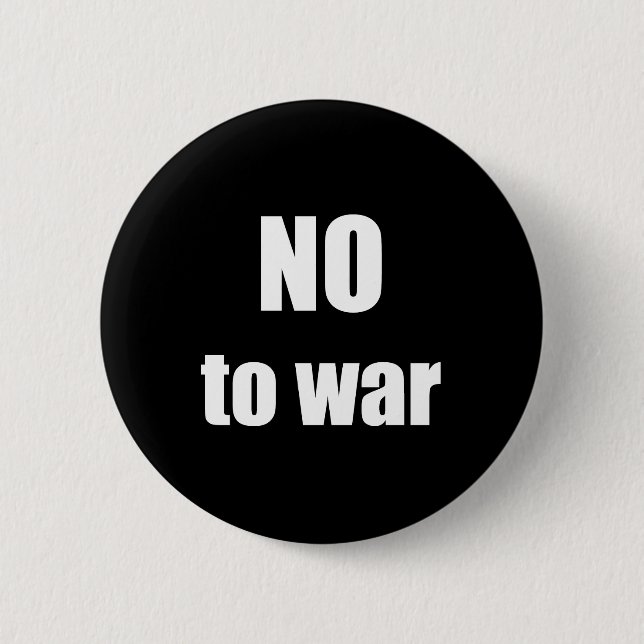 Nein zum Krieg Button (Vorderseite)