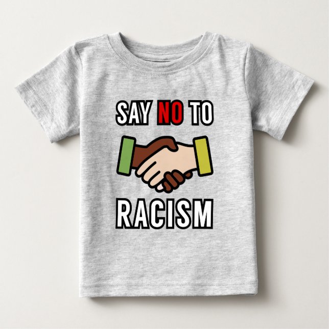Nein zum Rassismus Baby T-shirt (Vorderseite)