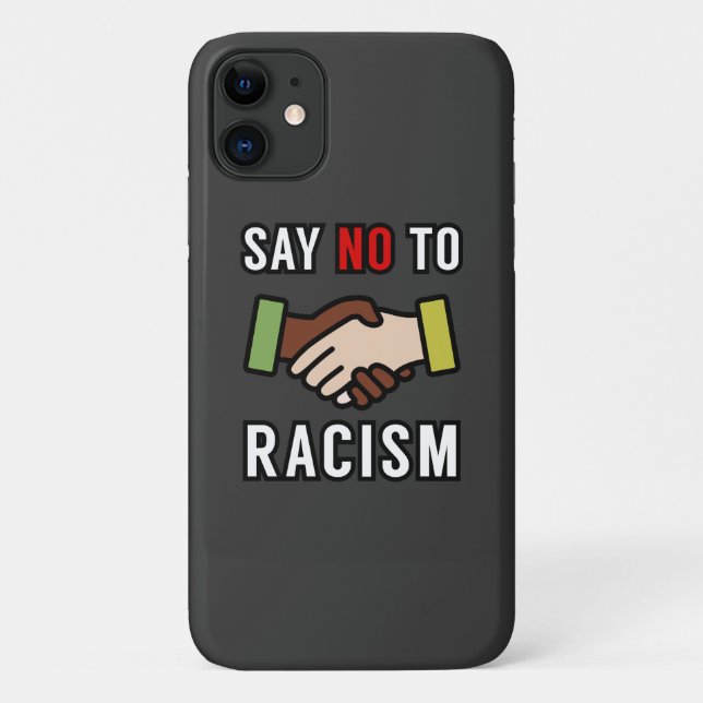 Nein zum Rassismus Case-Mate iPhone Hülle (Rückseite)