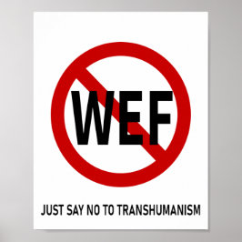 NEIN ZUM TRANSHUMANISMUS POSTER