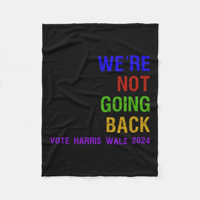 Nein zur Abstimmung Harris W 2024 Fleecedecke (Vorderseite)