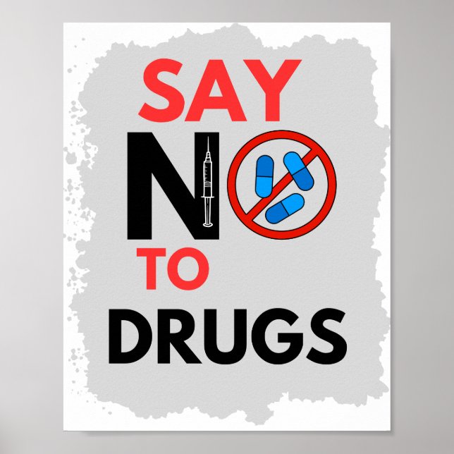 Nein zur Drogenwerbung Poster (Vorne)