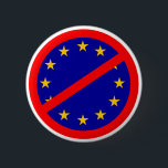 Nein zur EU Button<br><div class="desc">Show sind Sie ein wahrer Patriot mit diesen antieuropäischen Gewerkschafts-T - Shirts</div>