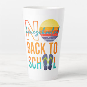 Nein zurück zur Schule - zu Hause unterrichtet Milchtasse