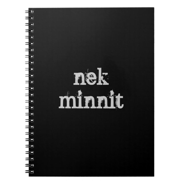 Nek Minnit Notizblock (Vorderseite)