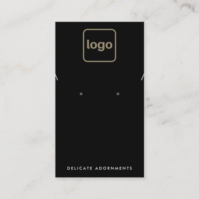Nekklace-Stamm mit schwarzen Add-Logos für den Hol Visitenkarte (Vorderseite)